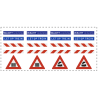 Onbewaakte spoorwegovergang enkelsporig - combinatieset (N)